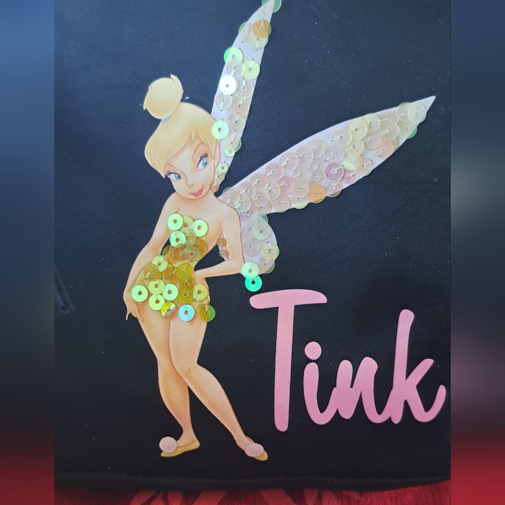 Sweetest Little Girl's Disney's Small Tink Bag Zipped Top And Side, Clean Inside - Picture 3 of 8